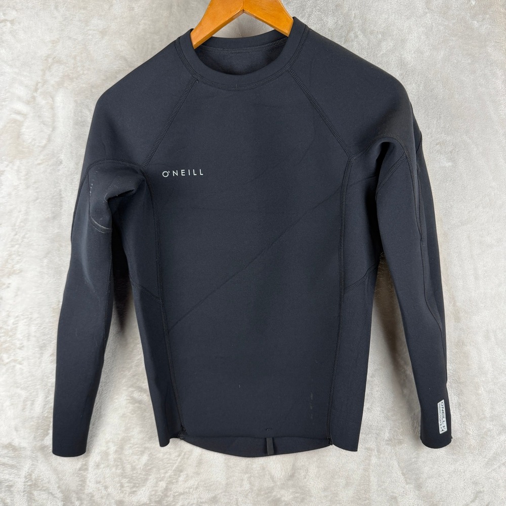 ONeill Mens Reactor II Long Sleeve Neoprene Wetsuit Top Black 5080 Size Medium
